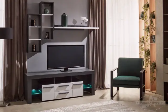 City TV set — Graphite