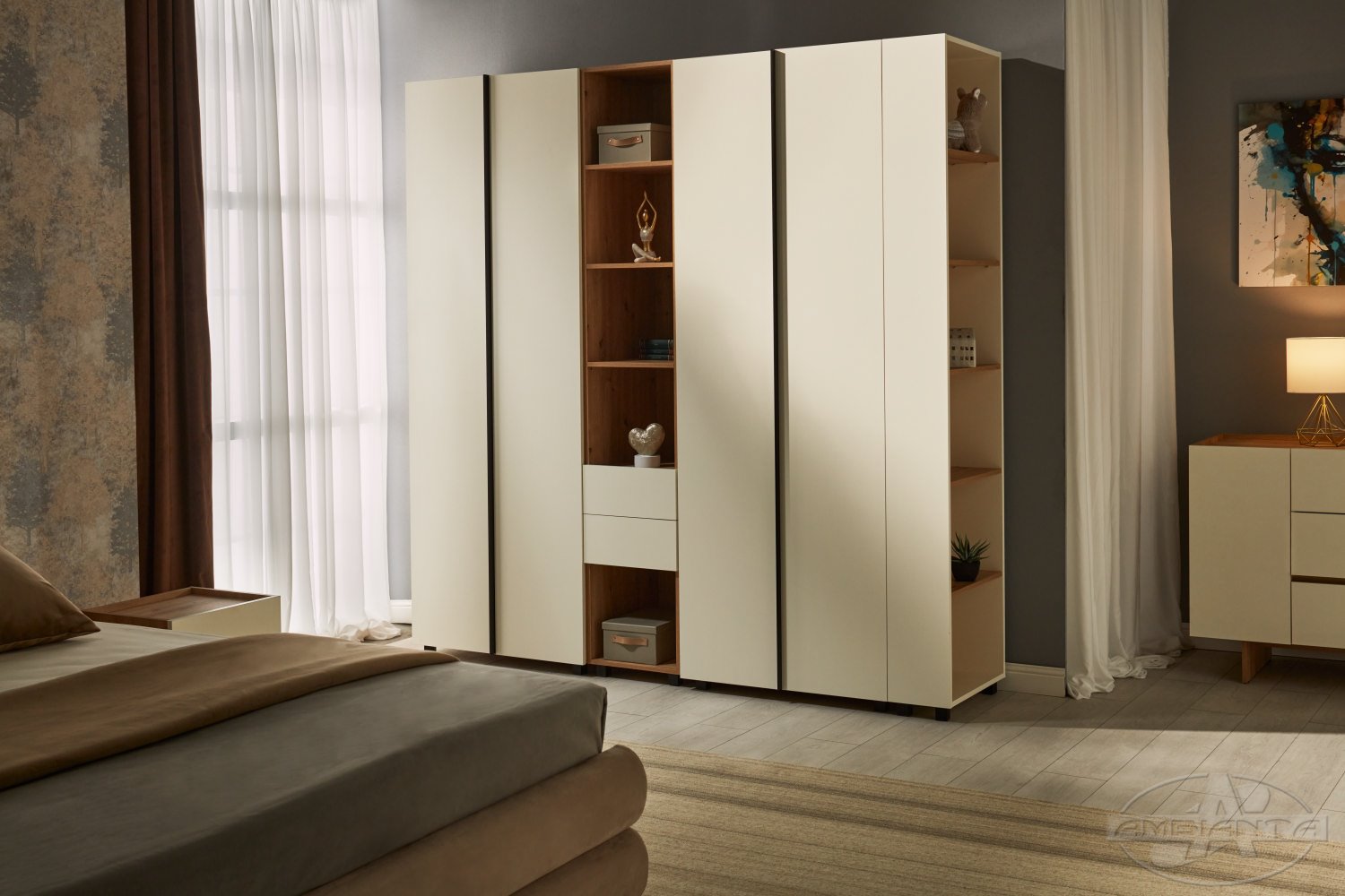 Dulap polițe pal KOSMO 0.4 m — Artisan — Crem