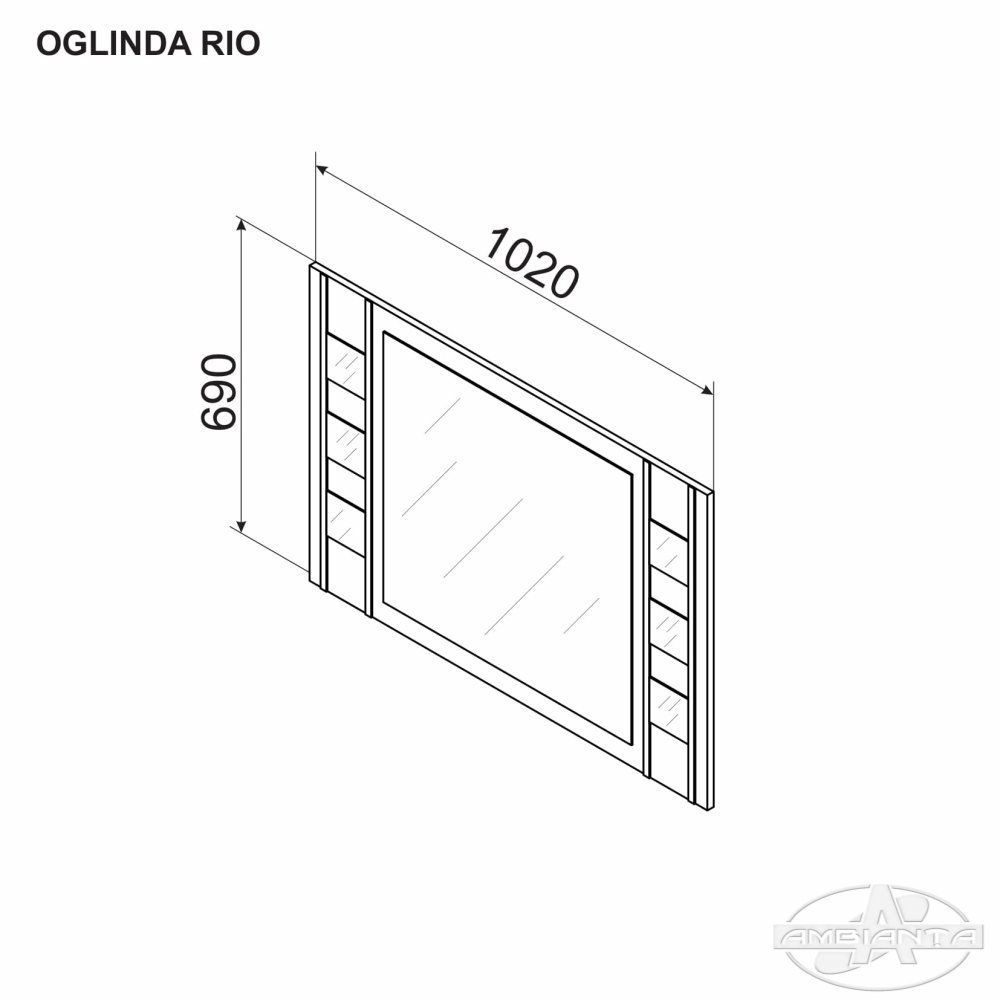 Suport oglinda RIO — Cremona