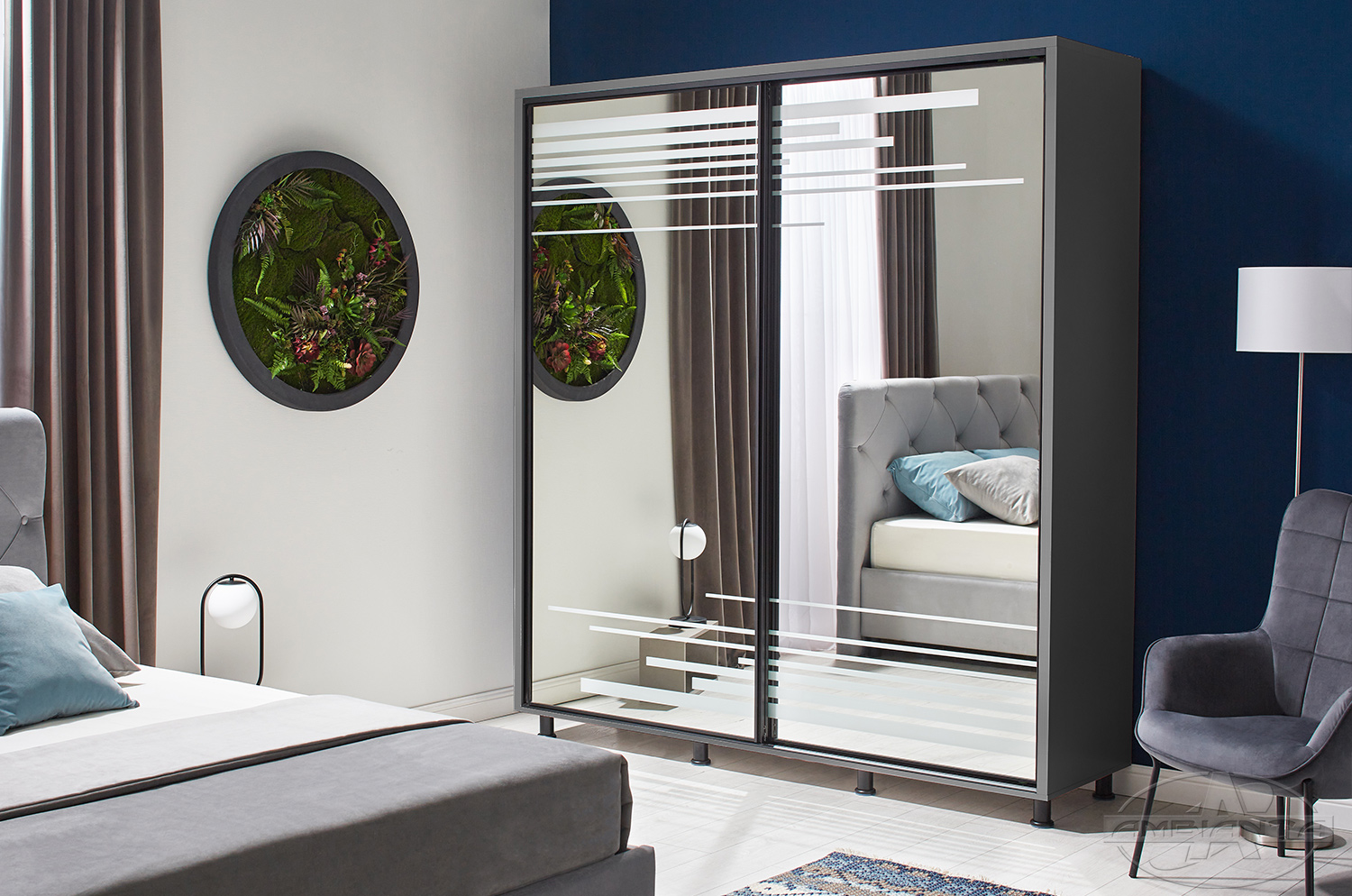 Dulap VENUS 1.6 m — Grafit