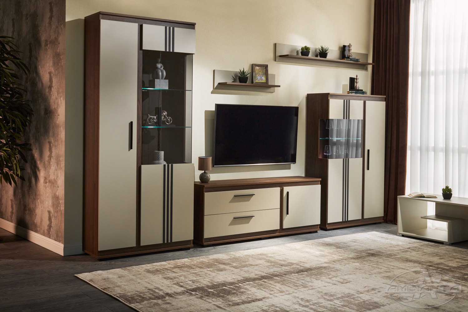 Living FLORENCE dulap-vitrina 2.1 m — Catania — Fungo
