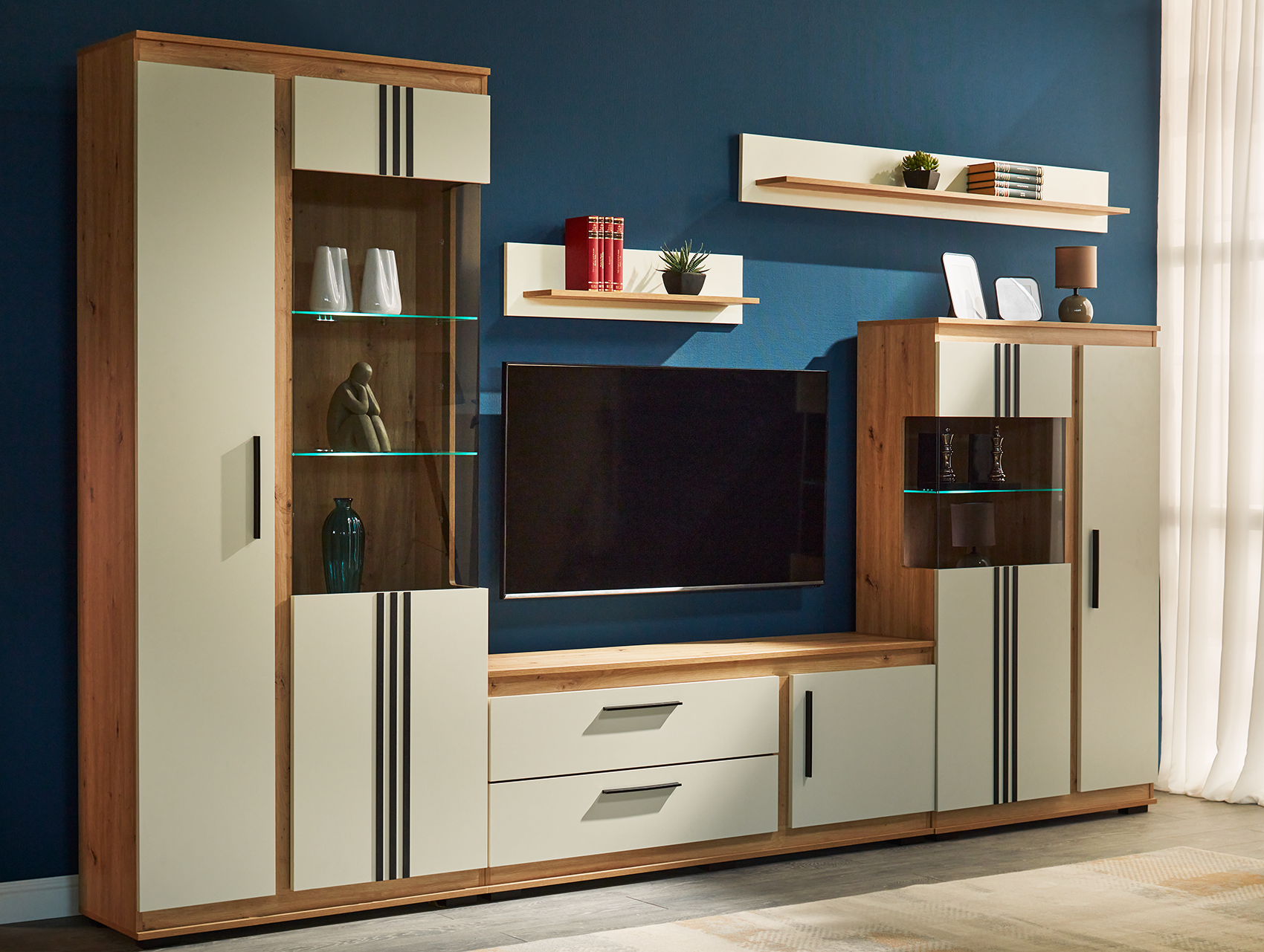 Living FLORENCE polița 1.5 m — Artisan — Crem
