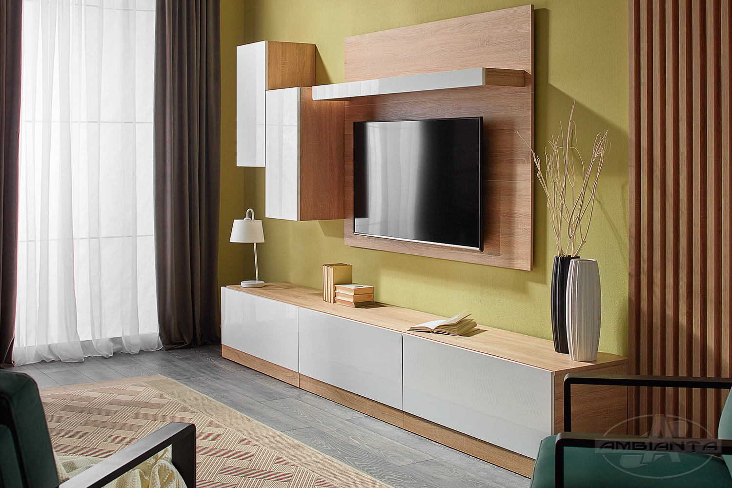 Living PALERMO placă decorativă cu polițe — Bardolino